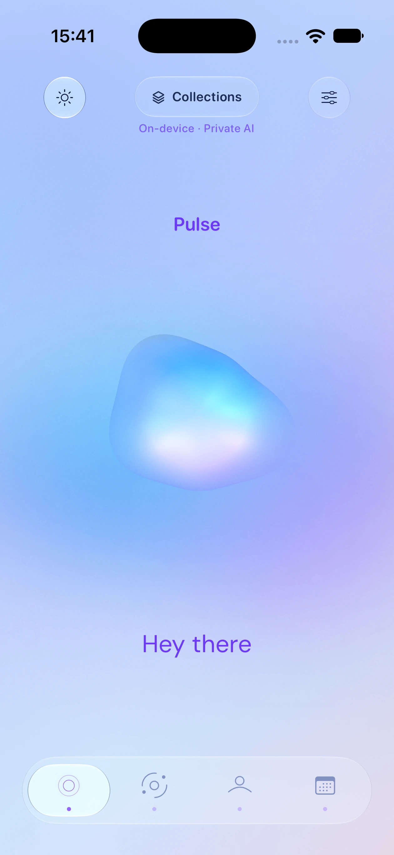 Your Pulse conversation interface in Aurora
