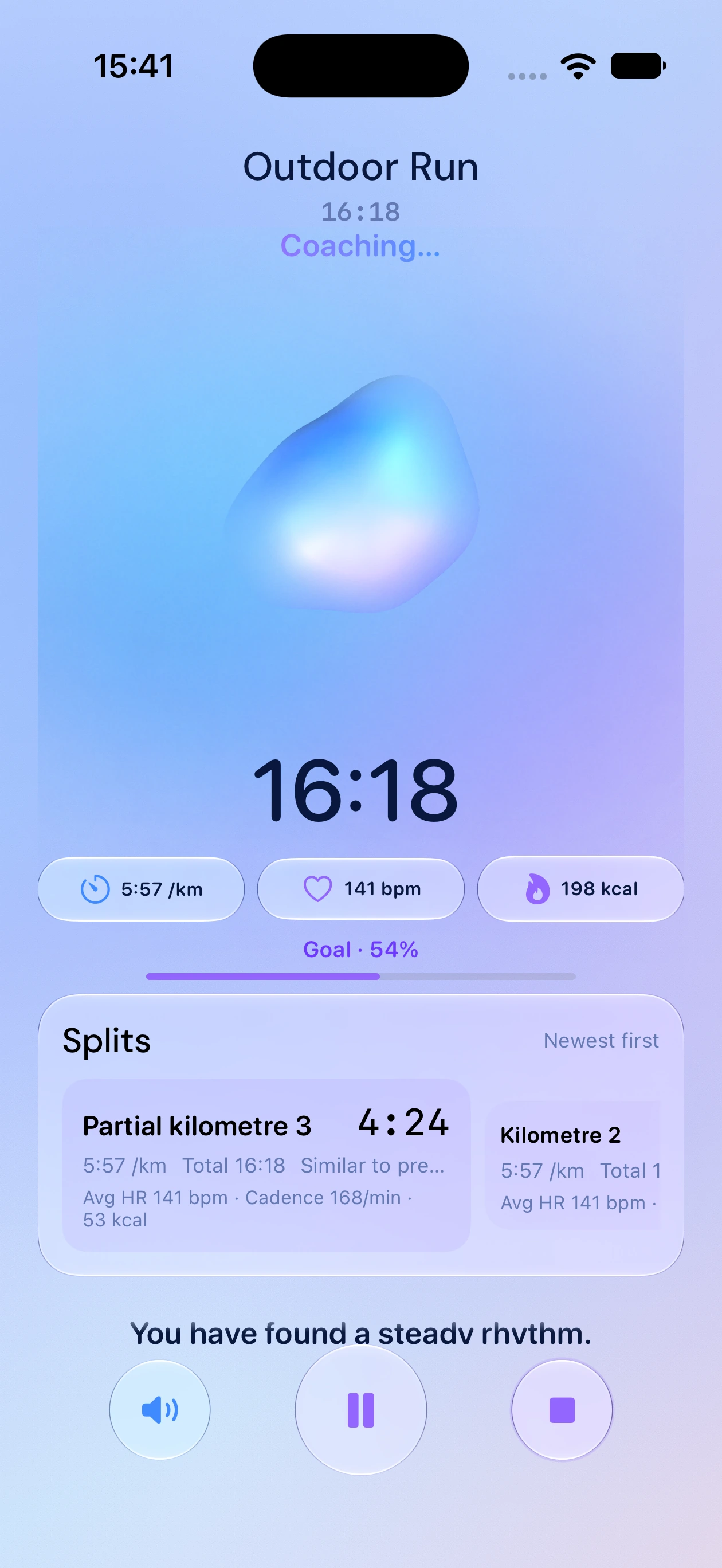 Your Pulse Specialist coaches — Running interface from the current iPhone Air simulator build